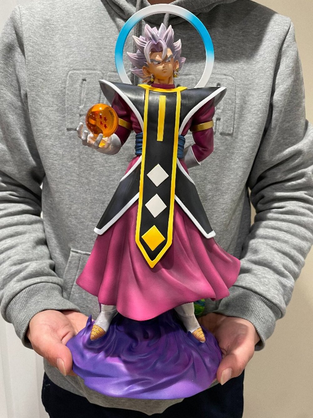 Large Dragon Ball Grand Priest Goku Vegito God Statue Figure Collection Gift